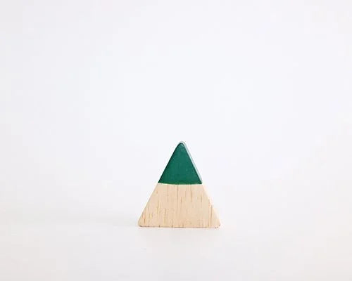 Figurine Sapin Triangulaire de Noël Vert