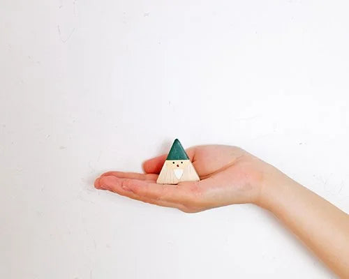 Figurine Sapin Triangulaire de Noël Vert