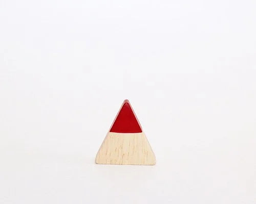 Figurine Père Noël Triangulaire de Noël Rouge