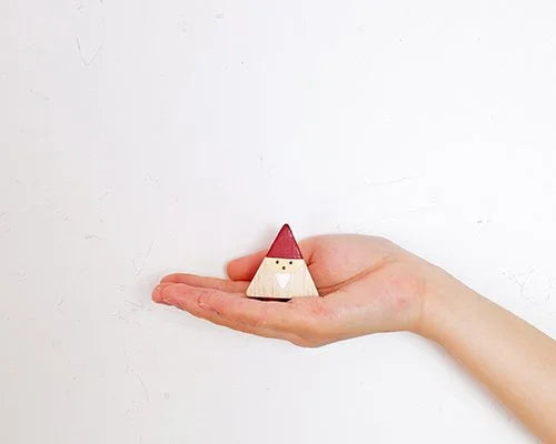 Figurine Père Noël Triangulaire de Noël Rouge