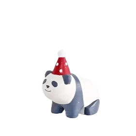 Figurine Panda Enfant de Noël