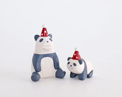 Figurine Panda Enfant de Noël