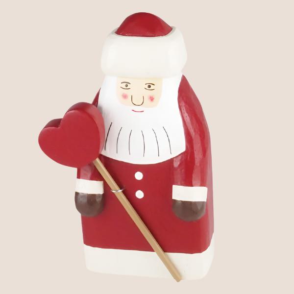 Figurine Père Noël Classique de Noël avec Cœur