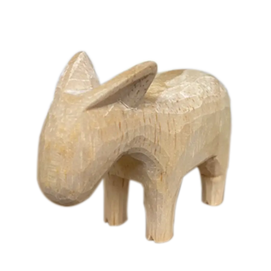 Figurine Ane brut en bois à Peindre - Wooden Animal