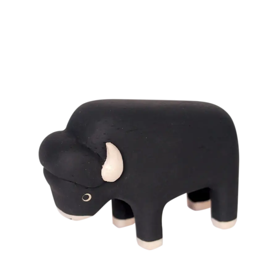 Figurine Bison en Bois - Animal en bois