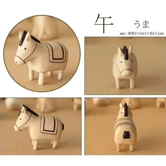 Figurine Cheval en Bois - Wooden Animal