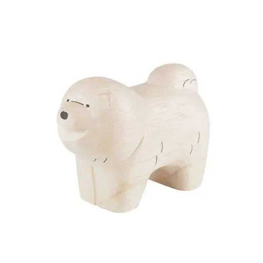 Figurine Chien Chow Chow en Bois - Animal en bois