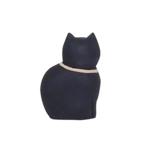 Figurine Enfant Chat noir en Bois - Wodden Animal