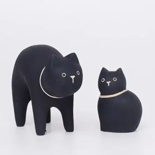 Figurine Enfant Chat noir en Bois - Wodden Animal