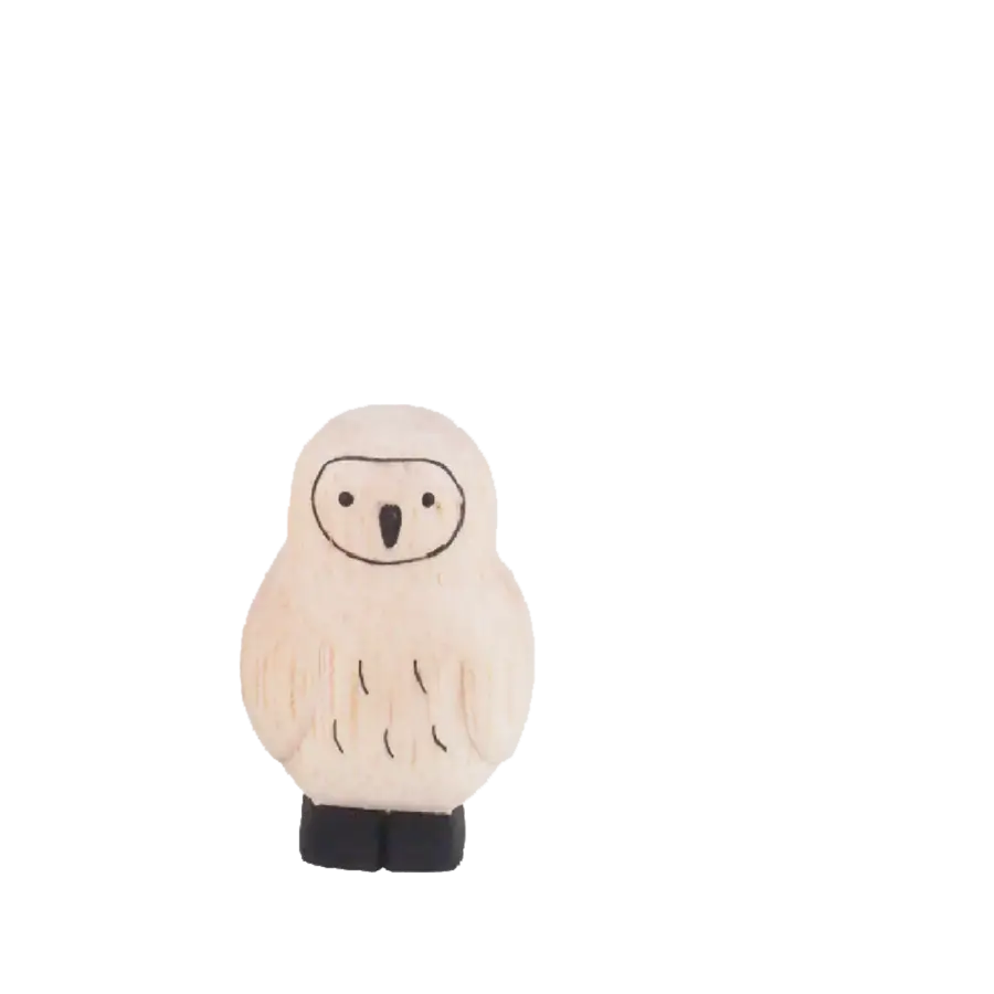 Figurine Enfant Chouette en Bois - Wodden Animal