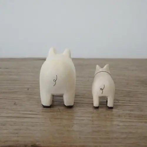 Figurine Famille cochons en Bois - Wooden Animal