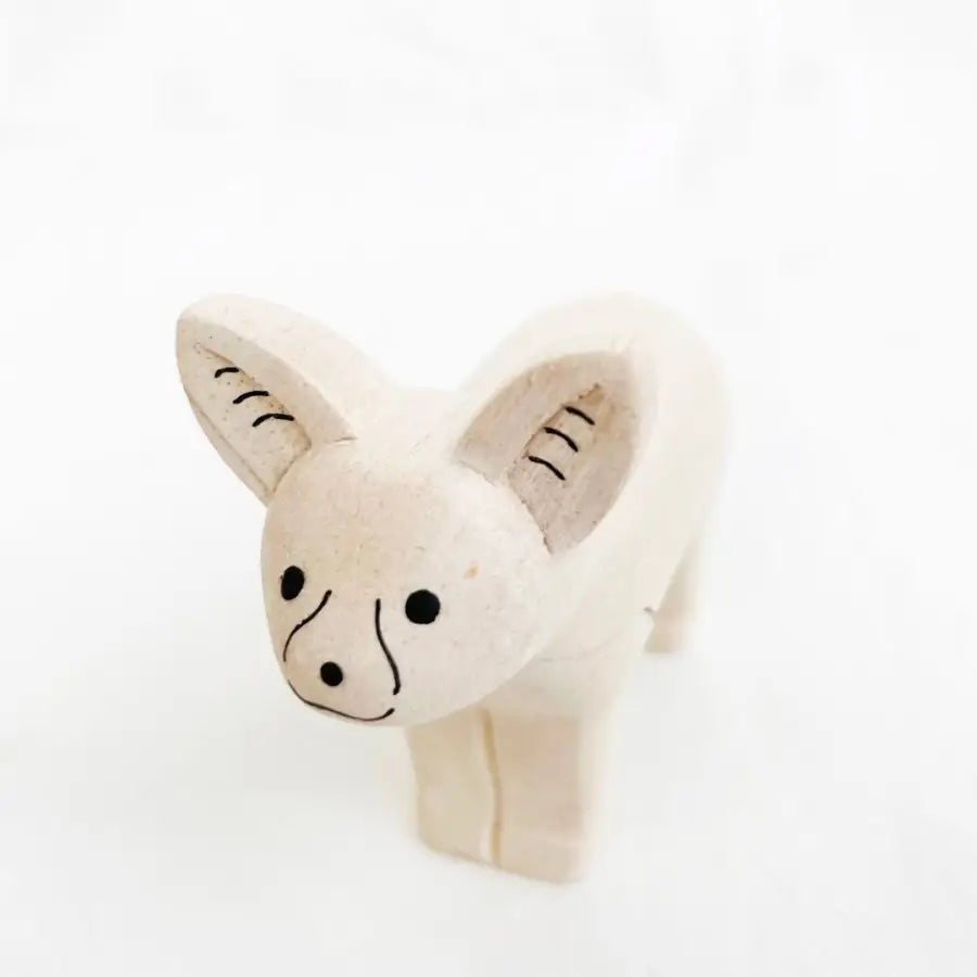 Figurine Fennec en Bois - Animal en bois