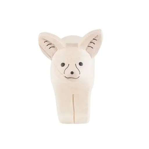 Figurine Fennec en Bois - Animal en bois