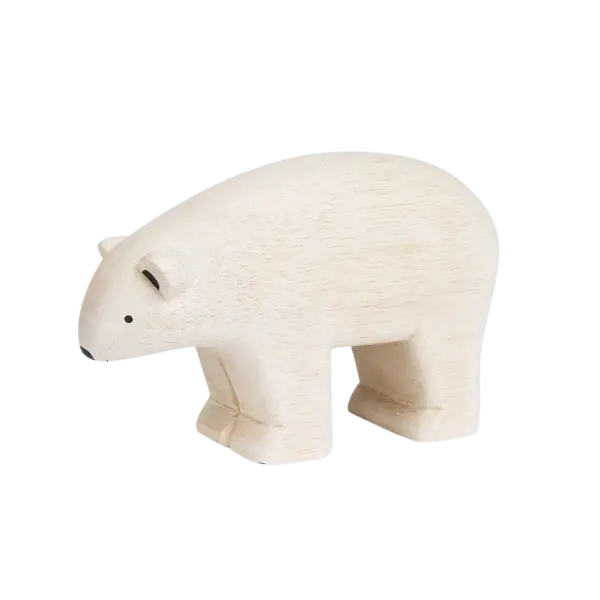 Figurine Ours Polaire Pole Pole Grande Taille - Wooden