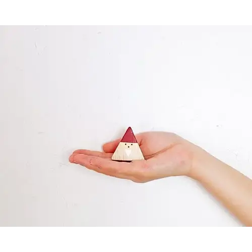 Figurine Père Noël Triangulaire de Noël Rouge - Animal