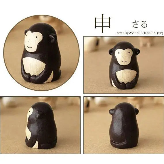 Figurine Singe en Bois | Signe du Zodiaque - Wooden Animal