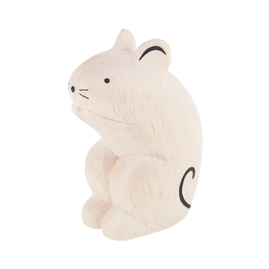 Figurine Souris en Bois | Pole Pole - Animal en bois