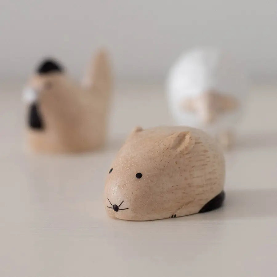 Figurine Souris en Bois | Signe du Zodiaque - Wooden Animal