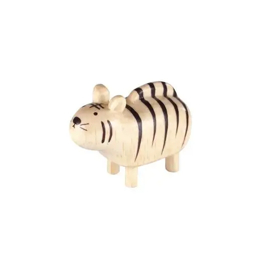 Figurine Tigre en bois | Signe du Zodiaque - Wooden Animal