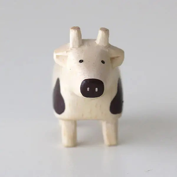 Figurine Vache en bois | Signe du Zodiaque - Wooden Animal