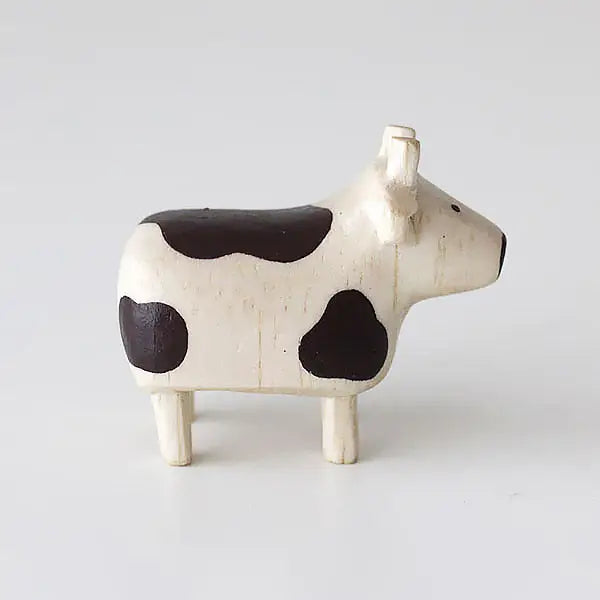 Figurine Vache en bois | Signe du Zodiaque - Wooden Animal