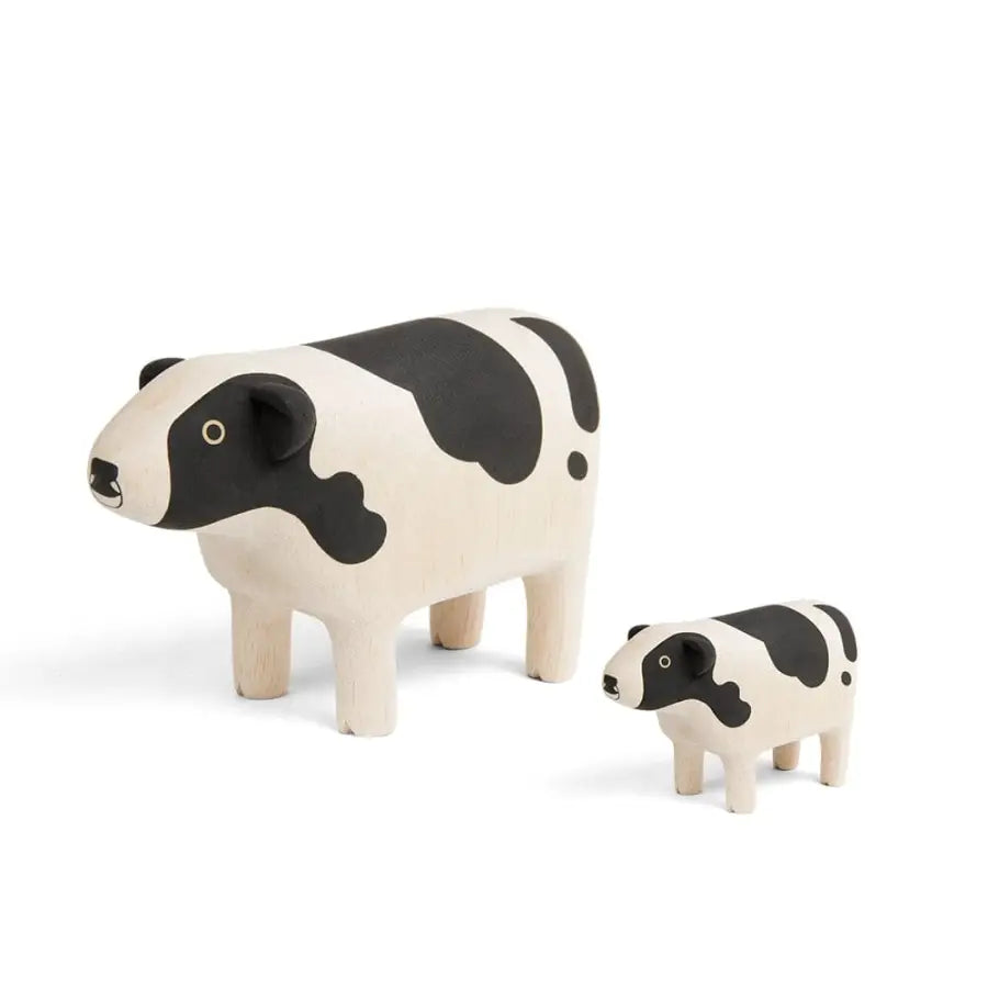 Figurine Vache Pole Pole Grande Taille - Wooden Animal