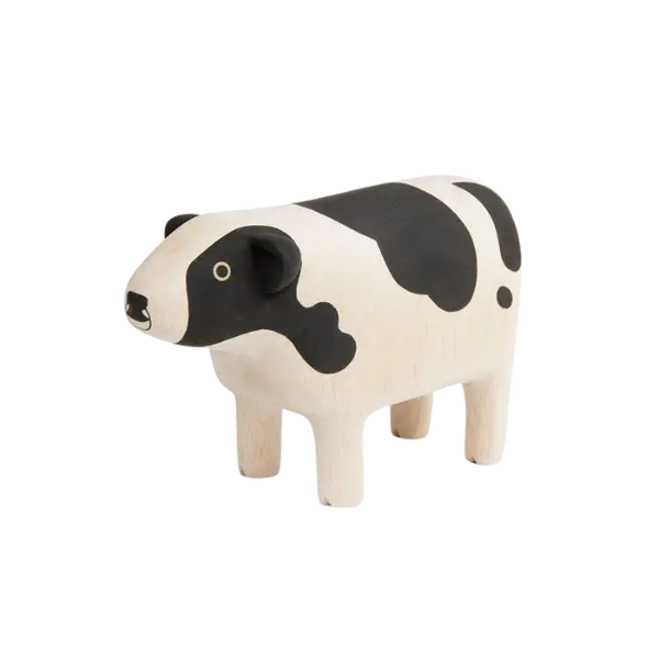 Figurine Vache Pole Pole Grande Taille - Wooden Animal